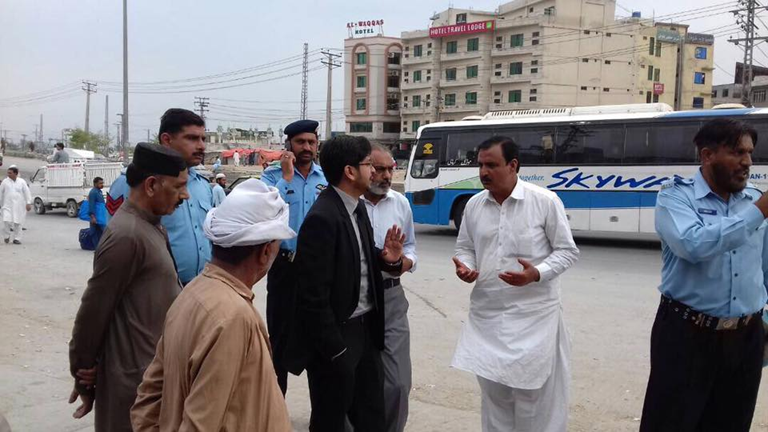 Illegal bus stop sealed at 26 Number Chungi