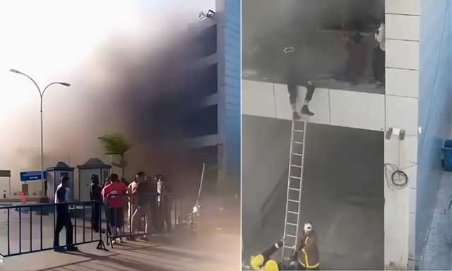 Fire Breaks Out at Imtiaz Store Clifton No Casualties